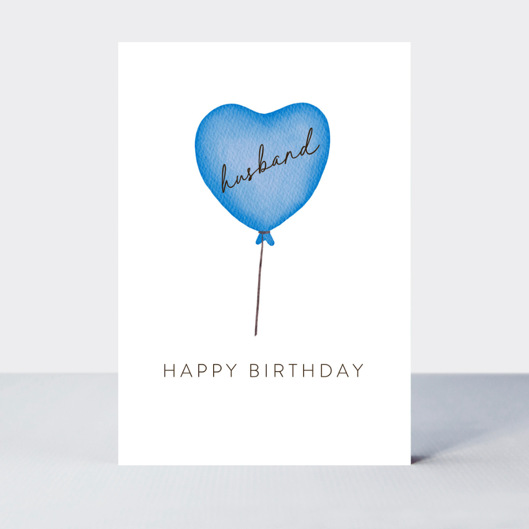 In the Air Husband Birthday Card