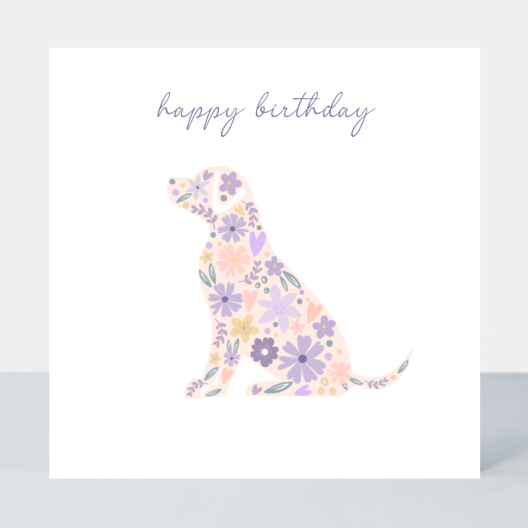 Lavender Haze Happy Birthday Dog Card