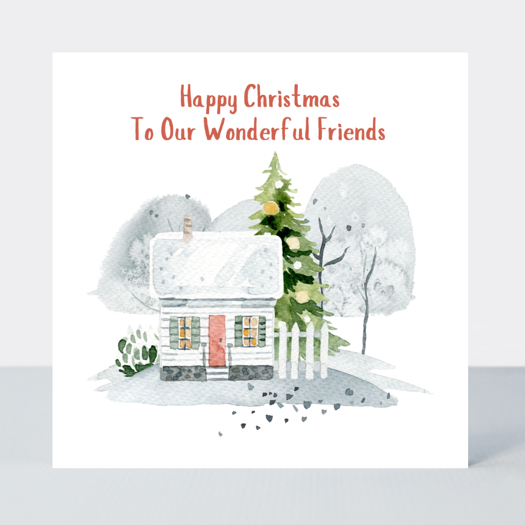 Winterland Wonderful Friends House Christmas Card