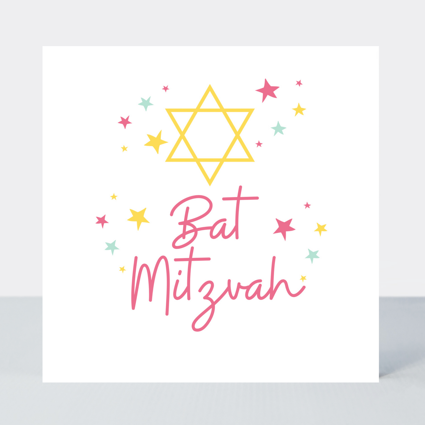 Rainbows Bat Mitzvah Card